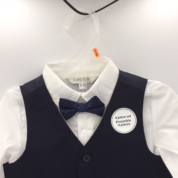 Infant Boys 4 Piece Formal Suit Size 12-18 Months - Picture 2 of 14